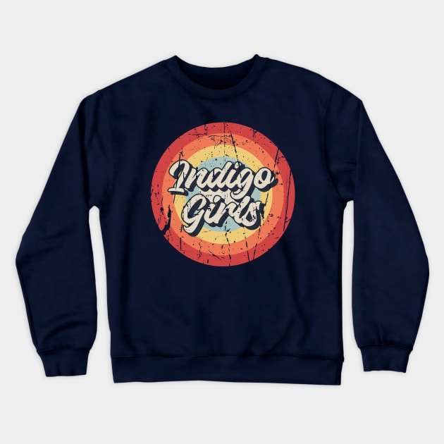 Indigo Girls Retro Crewneck Sweatshirt by Jurou